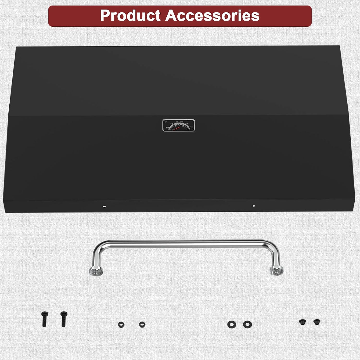 Upgrade Hinged Lid for Blackstone 36 Inch Omnivore Griddle 1554 2266 2177 1984 2210 2212 Griddle Hard Cover, Grill Hood Flat Top with Thermometer for Blackstone 5856