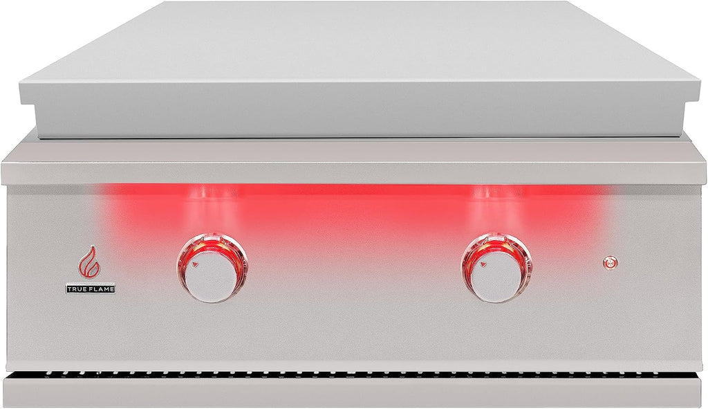30-Inch Built-In Propane Gas Outdoor Griddle w/Illuminated Front Panel & Knobs - TFG30L