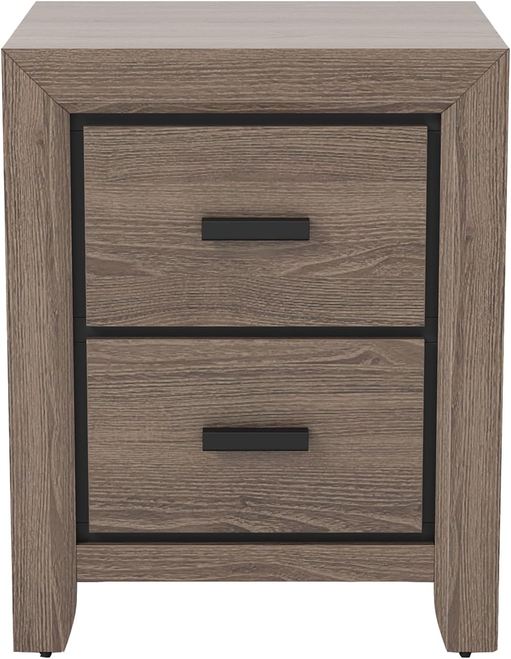 Furniture of America Livorn 3-Piece Gray Wood Bedroom Set - Twin + 2 Nightstands