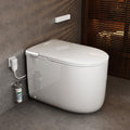 E81 Compact Smart Toilet, Built In Water Tank, 23.3' Depth One Piece Bidet Toilet With Rimless Flush, Auto Open/Close Lid, Foot Sensor, Instant Warm Water & Air Dryer, Heated Seat, Remote