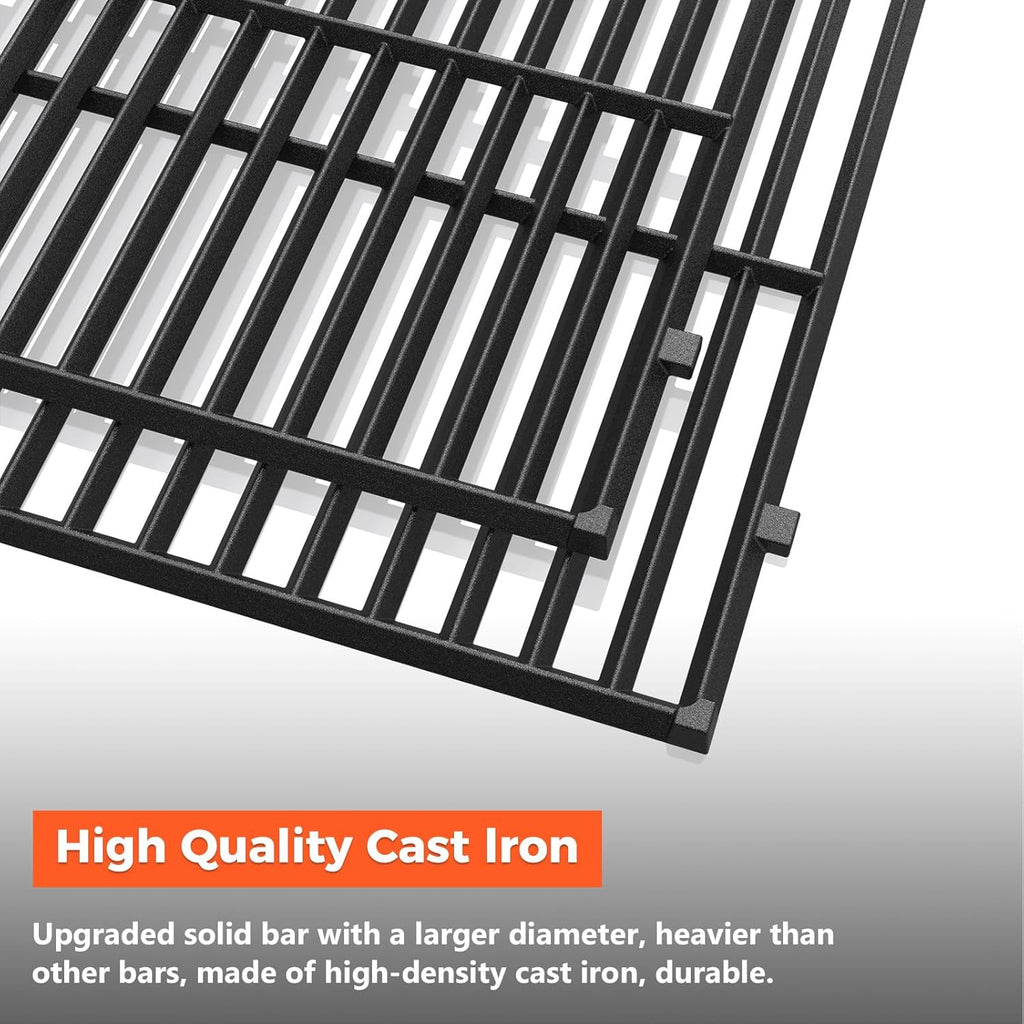 Grill Parts for Weber Genesis II/LX 400 Series (4 Burner) – 18 3/4' Grill Grates, 17 1/8' Flavorizer Bars & Heat Deflectors, Fits GS4 Genesis II E/S-410 E/S-415 E/S-435 E/S-440, Replaces 66033 66089