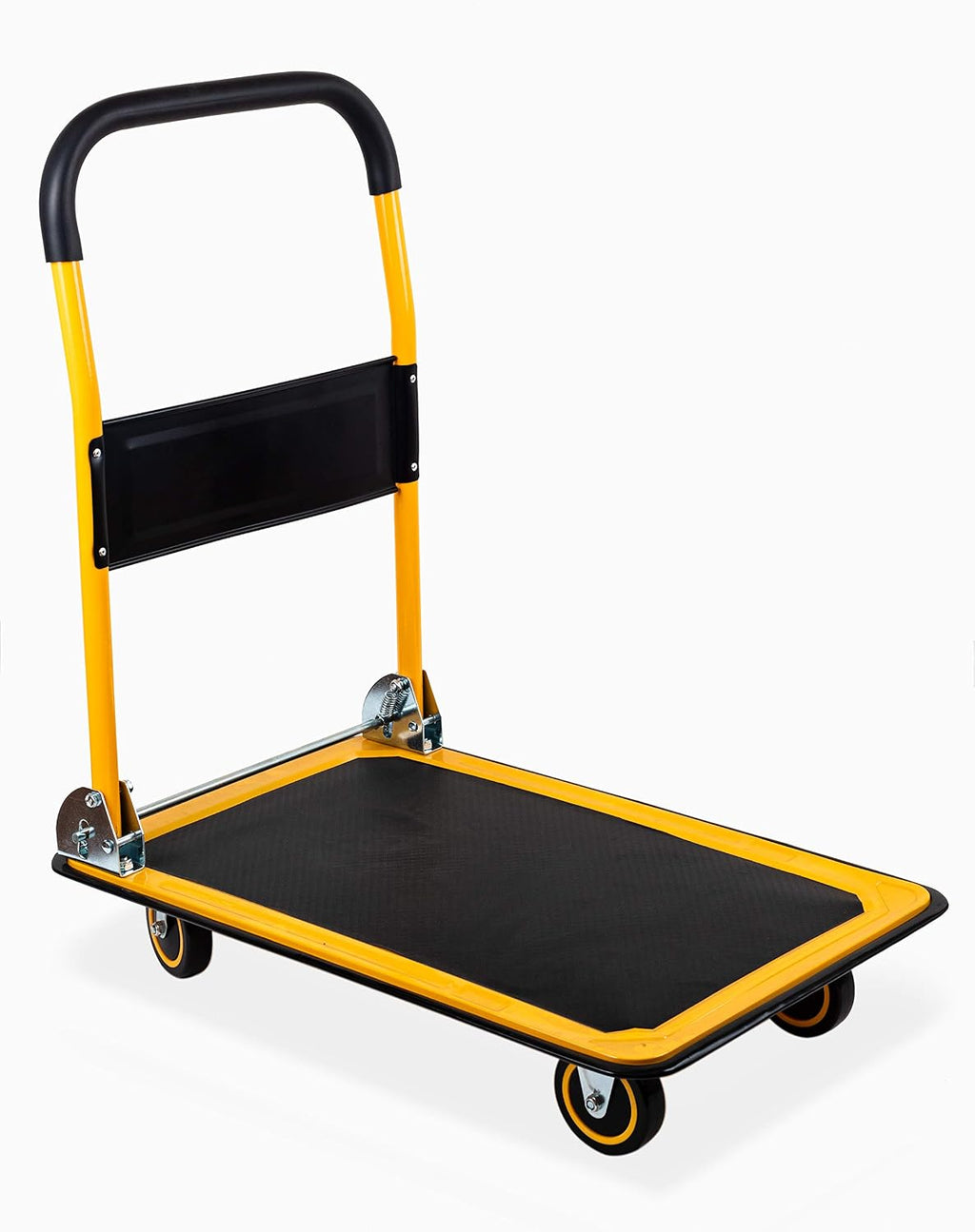 MaxWorks 80855 500-Pound Service Cart with Two Trays 30'X16' & 80876- Foldable Platform Truck Push Dolly 330 lb. Weight Capacity
