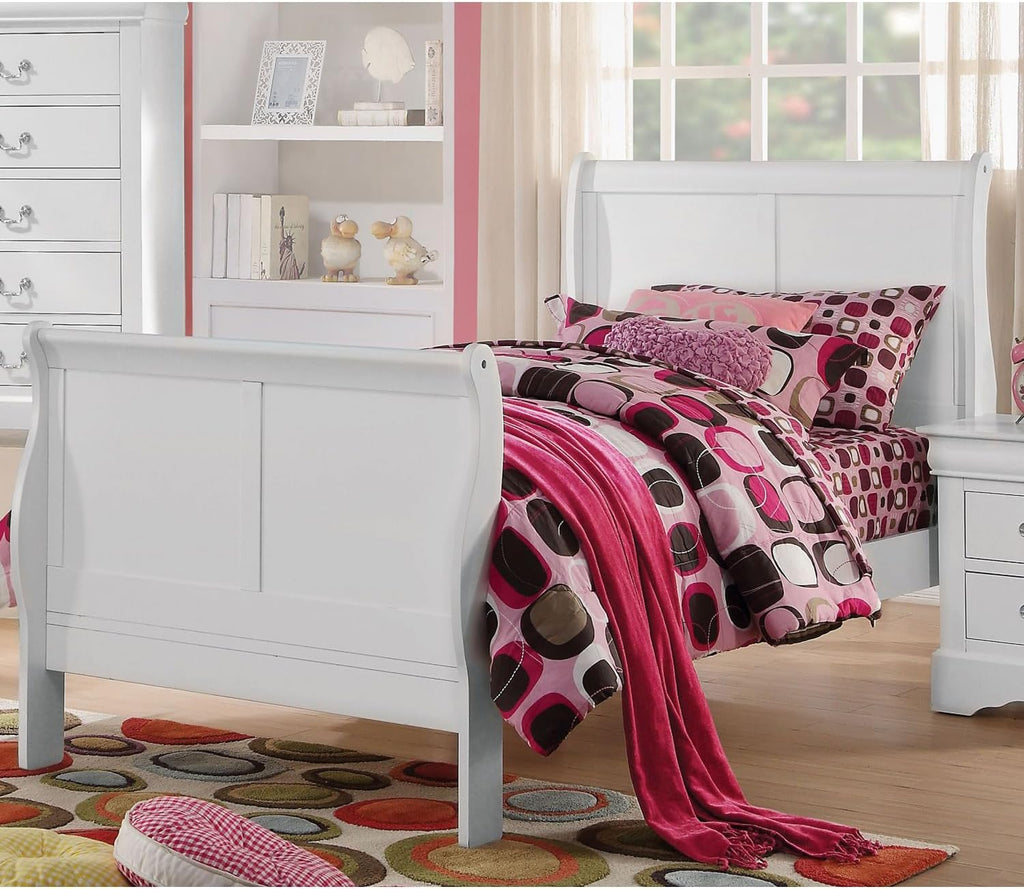 Acme Louis Philippe III Twin Bed in White