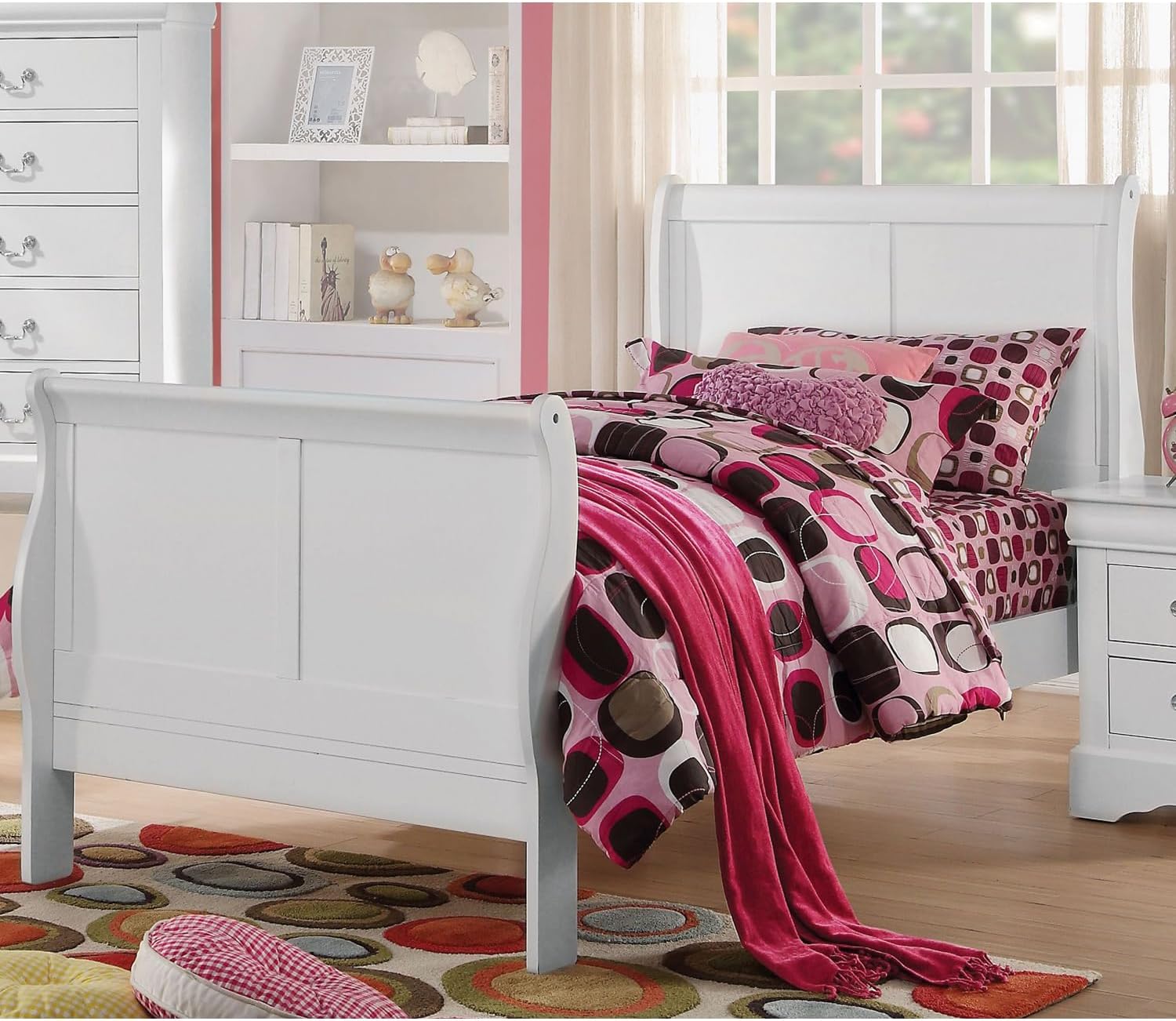 Acme Louis Philippe III Twin Bed in White