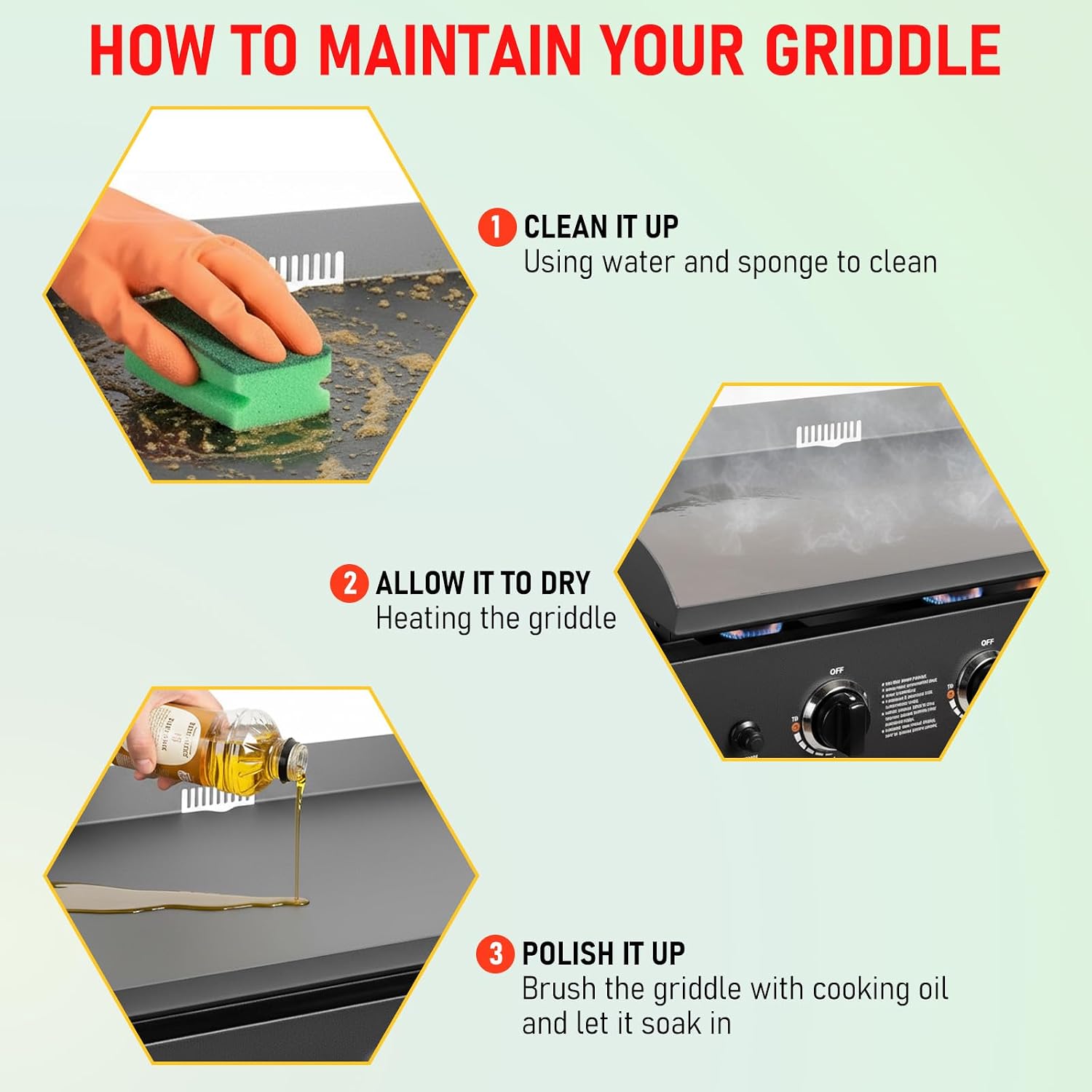 Upgrade Griddle Replacement Top for Blackstone 36 Inch Flat Top Grill 1554 1818 1820 1825 2151, Heavy Duty Steel Flat Top Griddle Replacement for 36' Blackstone
