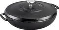 Lodge Blacklock 17 Triple Seasoned Cast Iron Braiser with Lid - Dutch Oven with Nonstick Finish - Lightweight Cast Iron Braiser - Dutch Oven Cookware - Cooking Pot with High-Heat Aluminum Knob