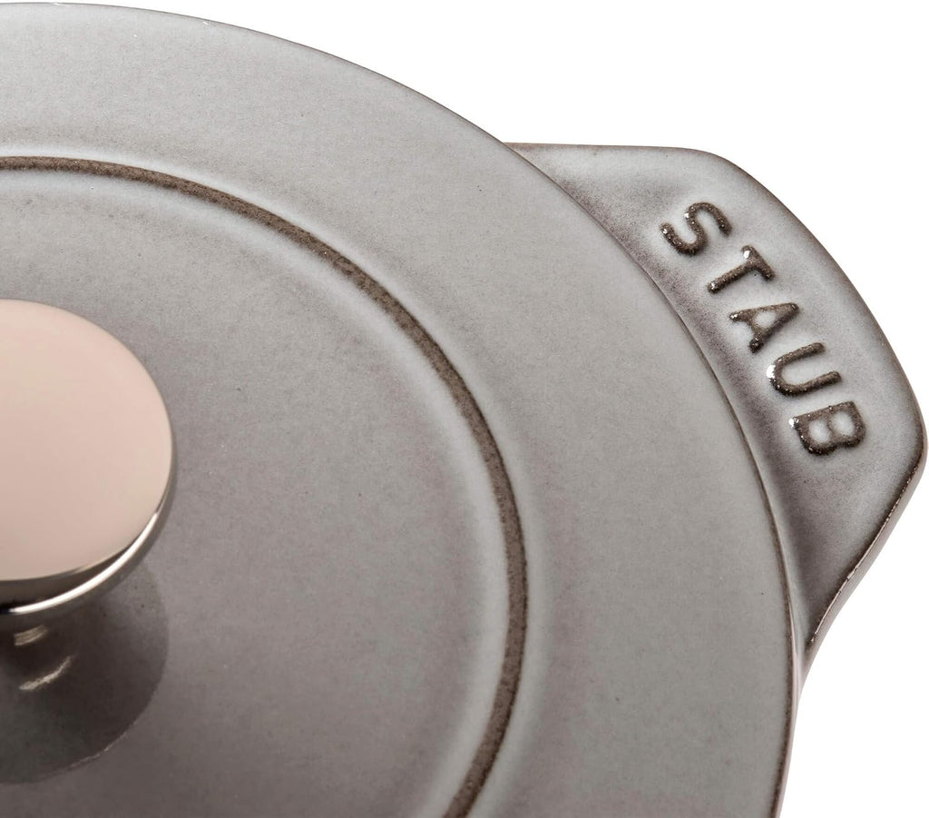 Staub Cast Iron 1.5-qt Petite French Oven - Graphite Grey