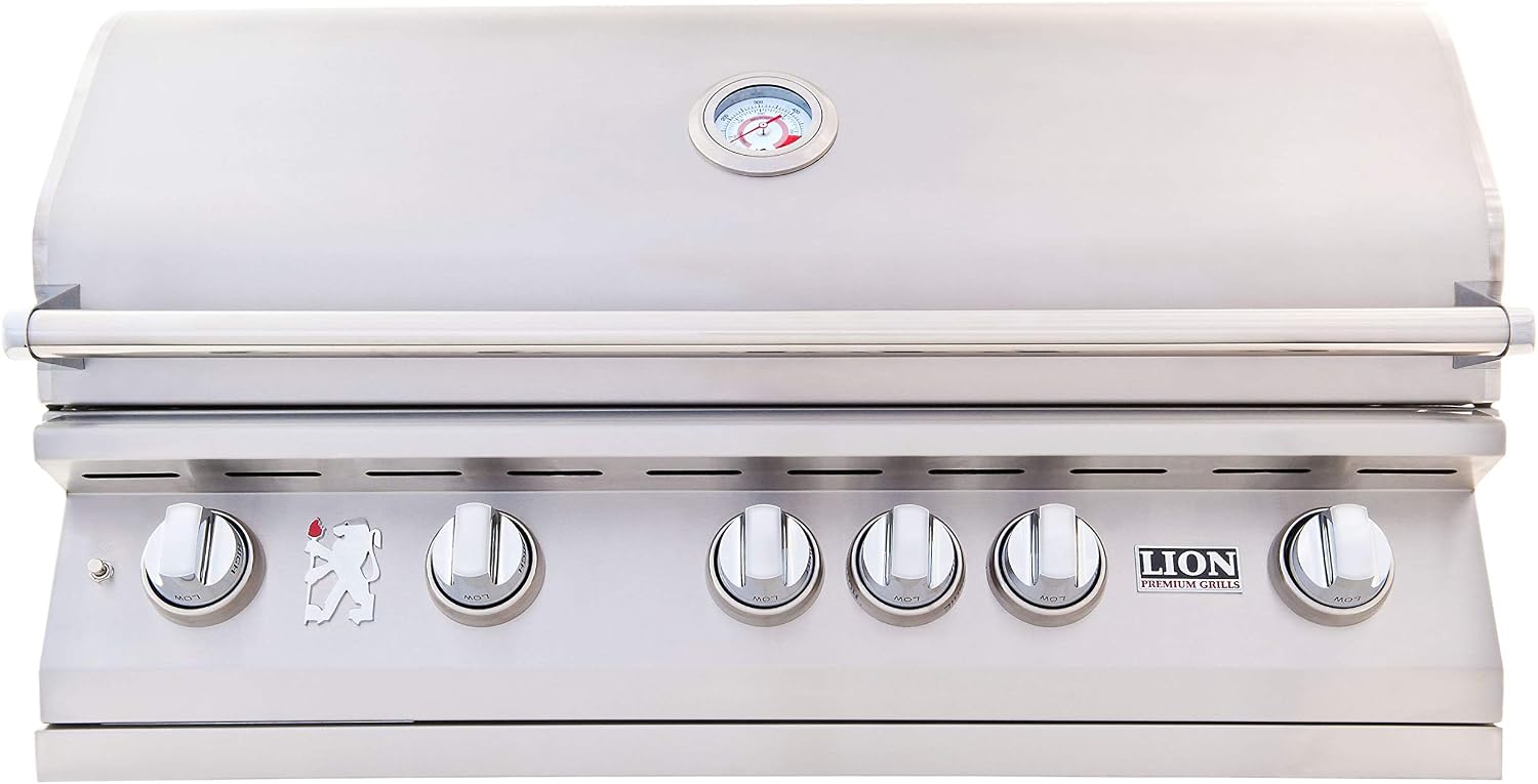 Lion L90000 40-Inch Built-in Natural Gas Grill with Rear Infrared Burner