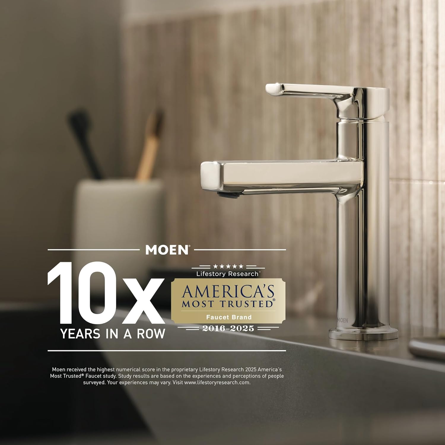 Moen Voss Chrome Two-Handle Adjustable Widespread Bathroom Faucet Trim Kit, Valve Included, TV6905