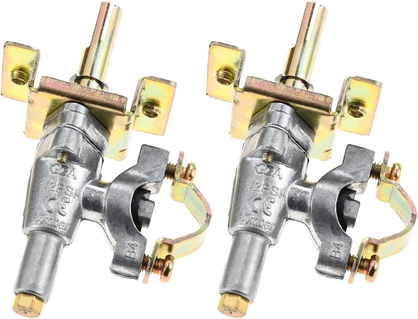 2pcs Griddle Burner Valve Fit For 36 Inch Gas Cooking Station 4 Flat Top Grill Propane 1554 1565