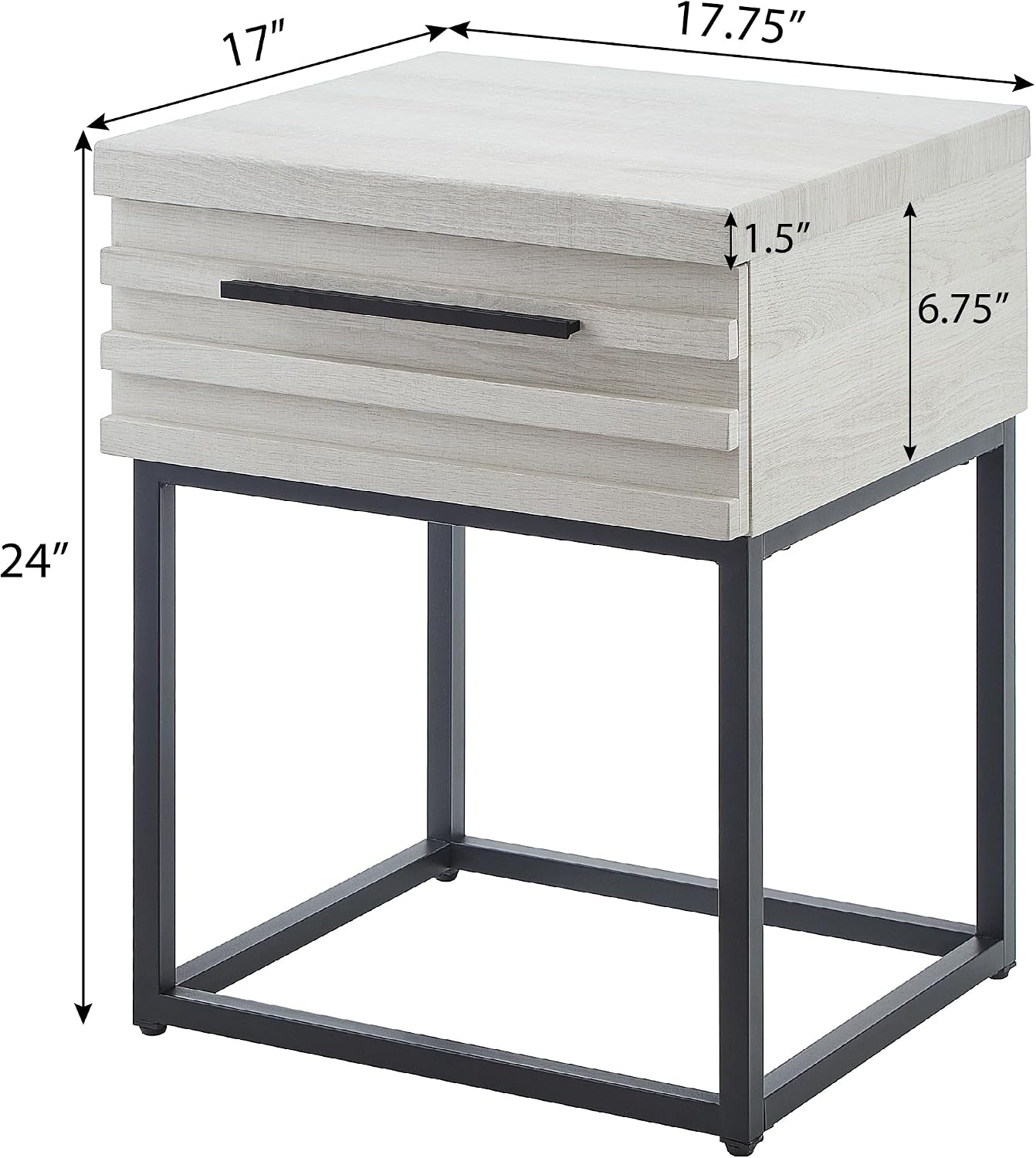 Roundhill Furniture Findlay 2-Piece Bedroom Set, Plush 3D Upholstered Bed with Nightstand, Full