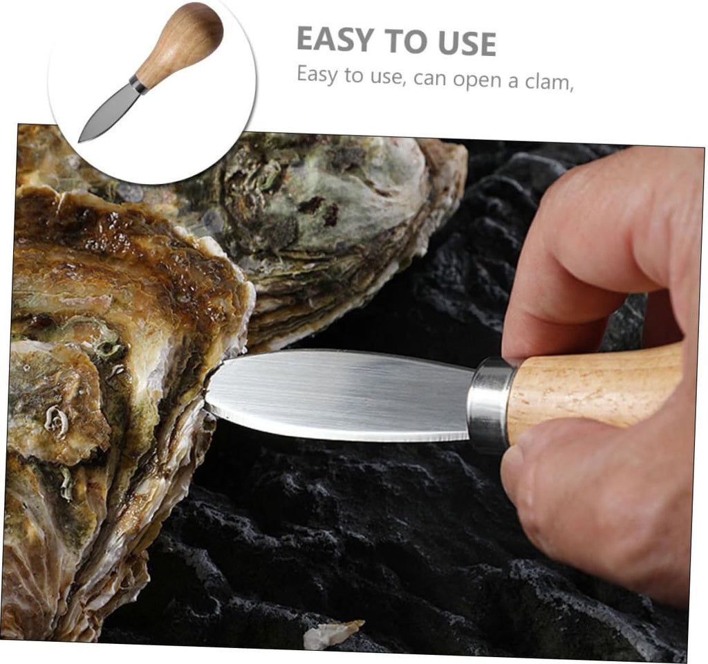 Oyster Scallops Oyster Shells Gadget Tools Shellfish Opener Seafood Tool Oyster Tool Metal Scallop Opener Oysters Shucking Supply Kitchen Essentials Necessity