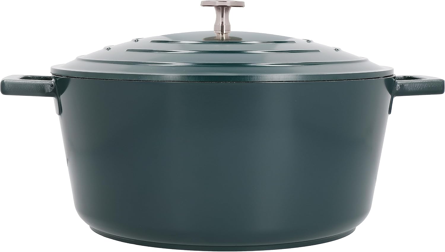 Master Class Large Casserole Dish with Lid, Lightweight Cast Aluminium, Induction Hob and Oven Safe, Hunter Green Colour, 5 Litre/28 cm
