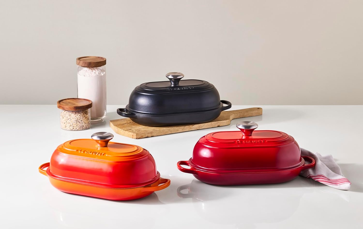 Le Creuset Enameled Cast Iron Signature Oval Bread Oven, 11.5 inch, Olive