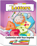 ZOCO Custom Alphabet Coloring Books for Kids (250 Bulk Pack, With Crayons) – ABC Learning Activities for Preschool & Kindergarten – Letter Tracing, Puzzles, Games – Classroom & School Supplies
