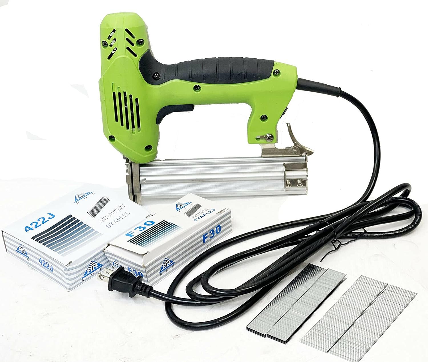 1800W Electric Brad Nailer Stapler Crown Gun Woodworking Framing Pinless Nail NEW,Jikkolumlukka