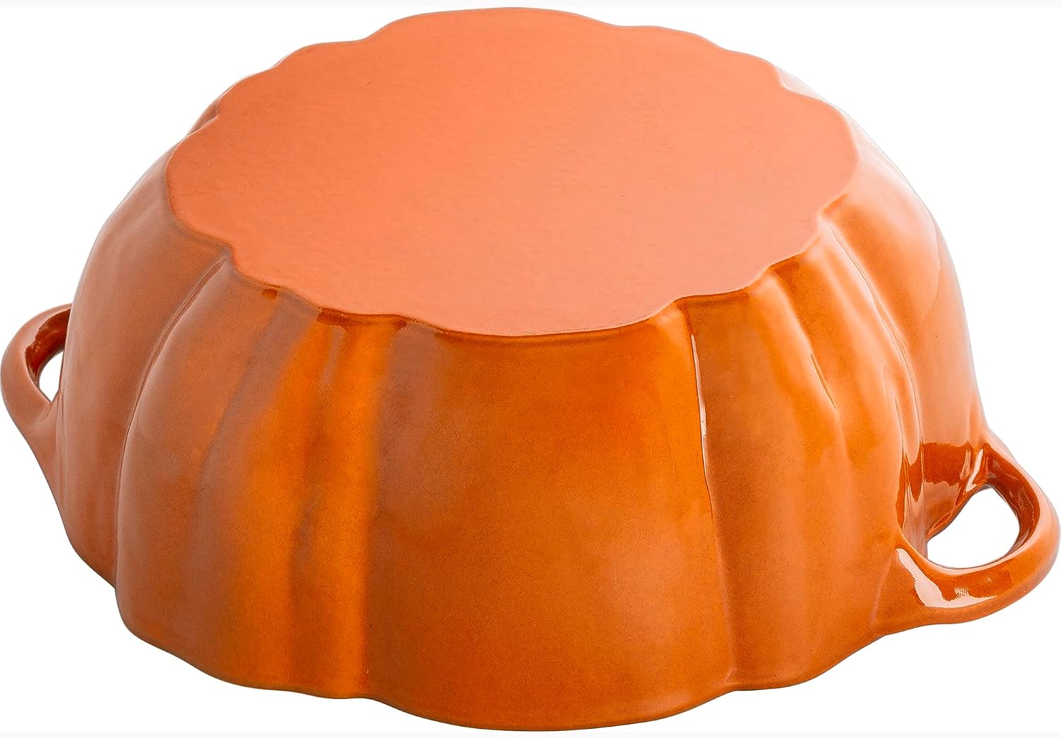 STAUB Cast Iron Dutch Oven 3.5-qt Pumpkin Cocotte with Stainless Steel Knob, Made in France, Serves 3-4, Burnt Orange