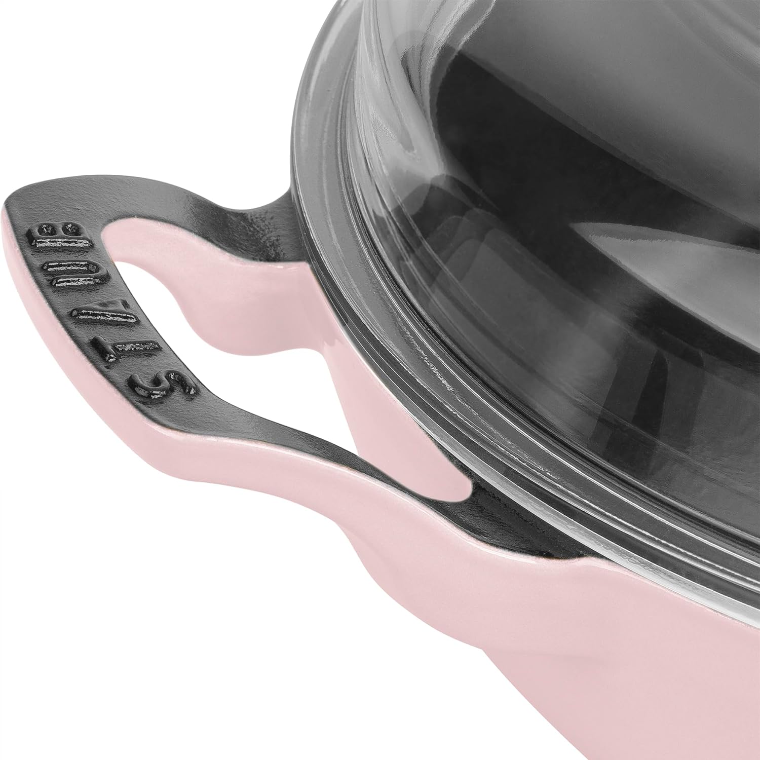 Staub Cast Iron 3.5-qt Braiser with Glass Lid - Peony Pink
