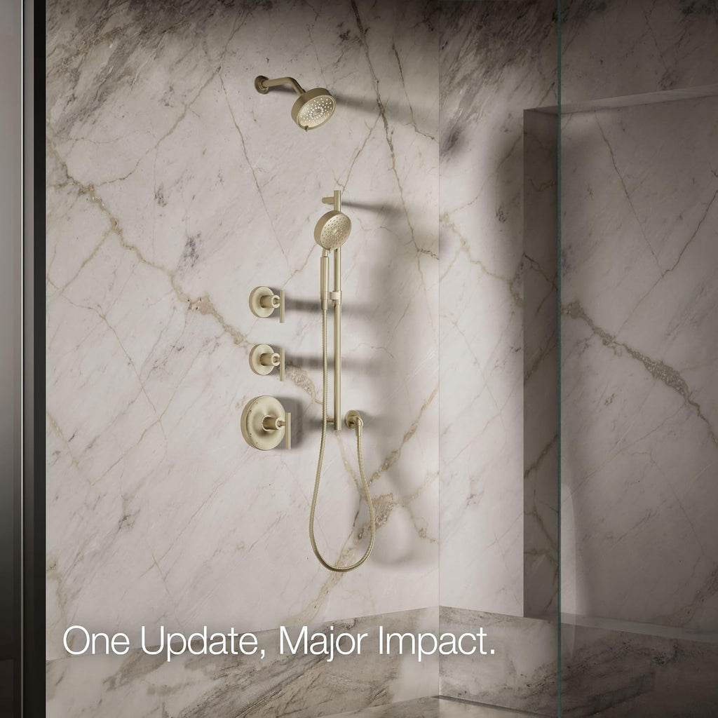 Kohler 22170-BV Purist® Three-function showerhead, 2.5 gpm, Vibrant Brushed Bronze