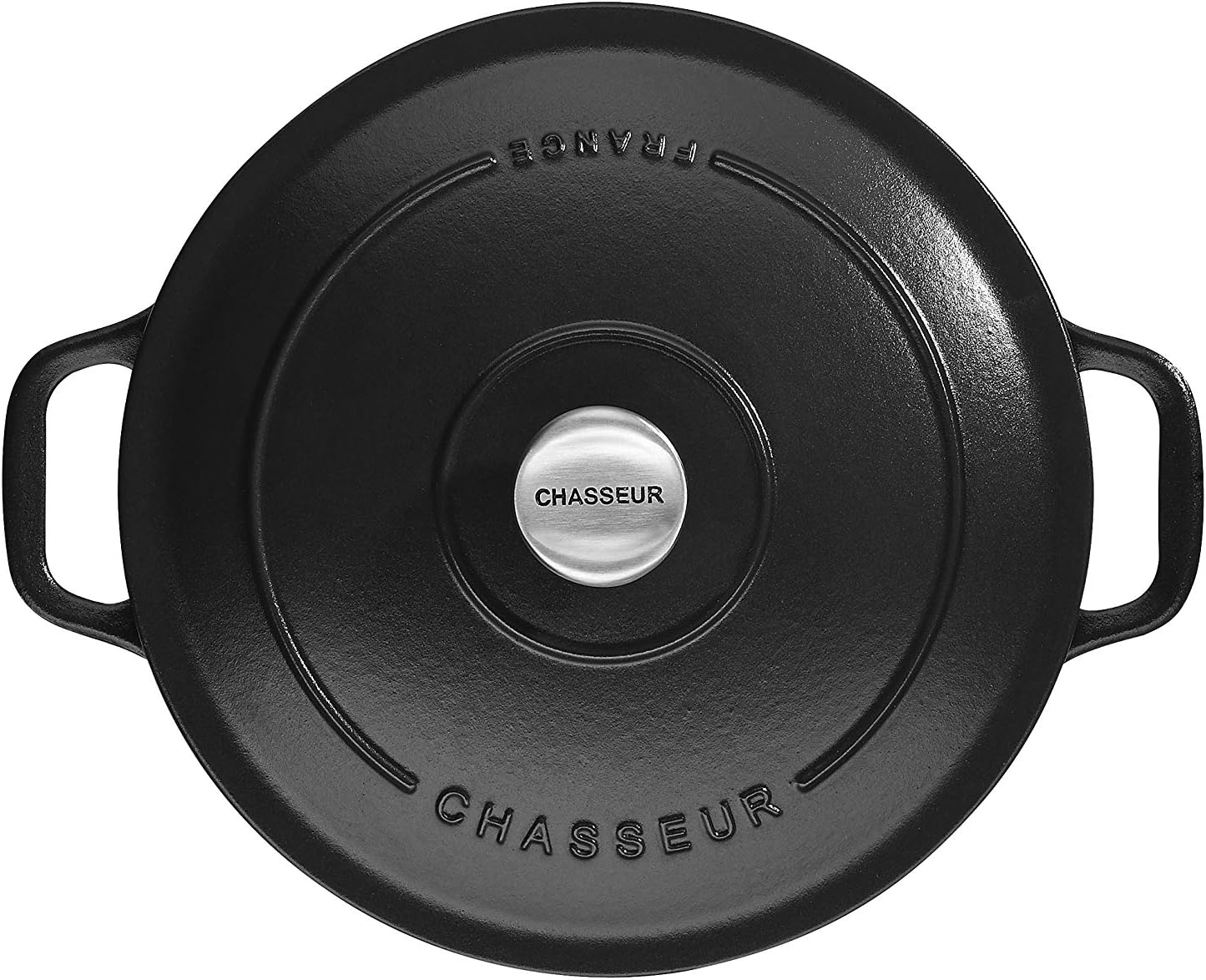 Chasseur Round Casserole, Matt Black, 20 cm, 2.3 Litre