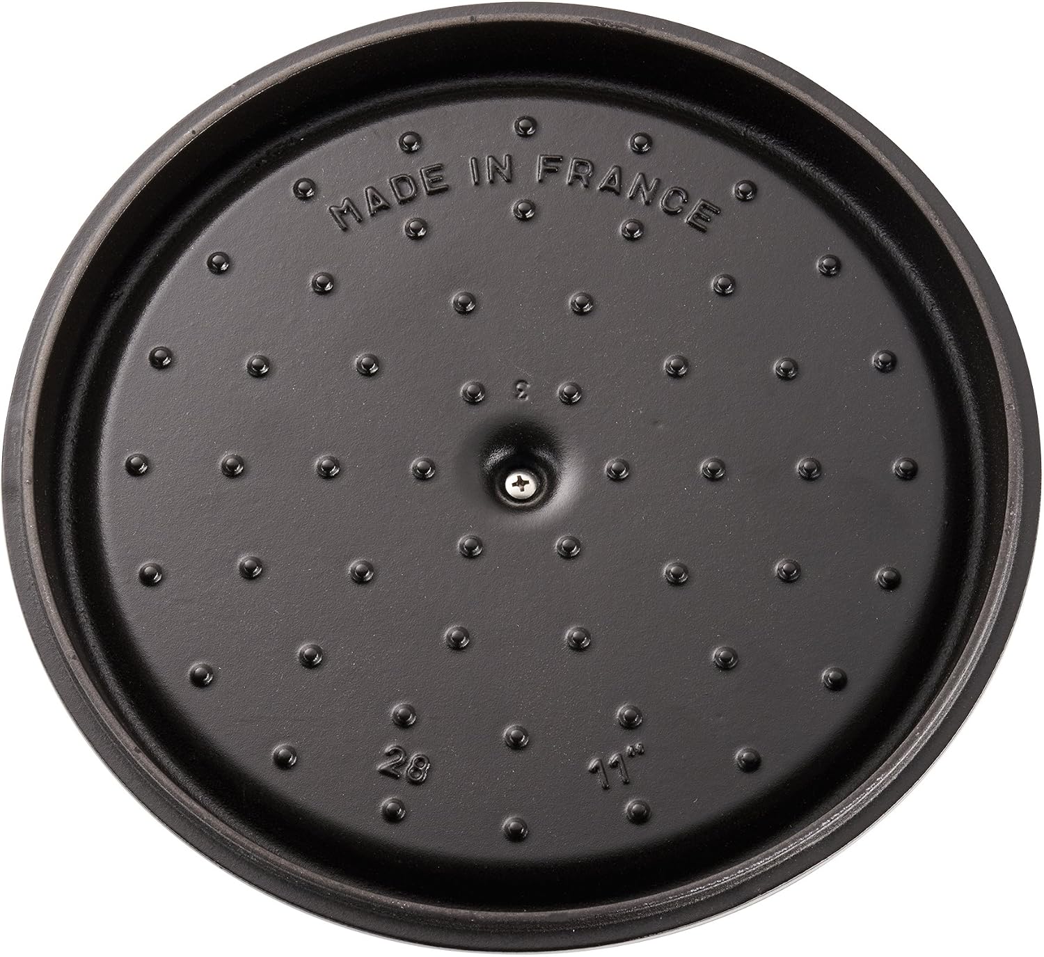 Staub Cast Iron 6-qt Cochon Shallow Wide Round Cocotte - Graphite Grey
