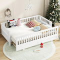 Bellemave Queen Floor Bed or Twin XL Montessori Floor beds for Kids, Twin XL Can Be Converted into a Queen Platform Bed, White