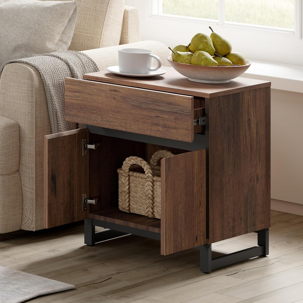 WAMPAT Dresser and Nightstand Set of 3, 94.5 Inches Dresser with 6 Drawers, 2 Nightstand with Drawer and Cabinet for Bedroom, Bedroom Furniture Set, Brown