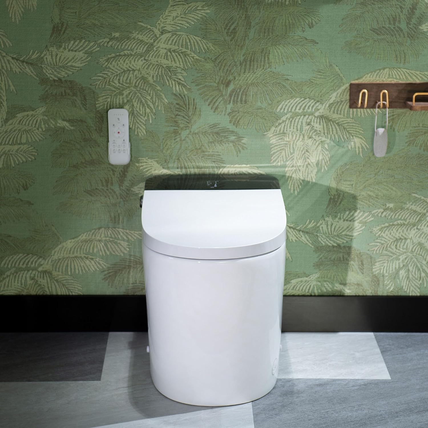 WOODBRIDGE Bidet Smart Toilet with Ultra-quiet&Quick Flush,1000g MaP Flush Score,Foam Shield,ADA Comfort Height,Auto Open/Close,Blackout Flush,Ambient Light,Heated Seat with Fragrance System,GT076