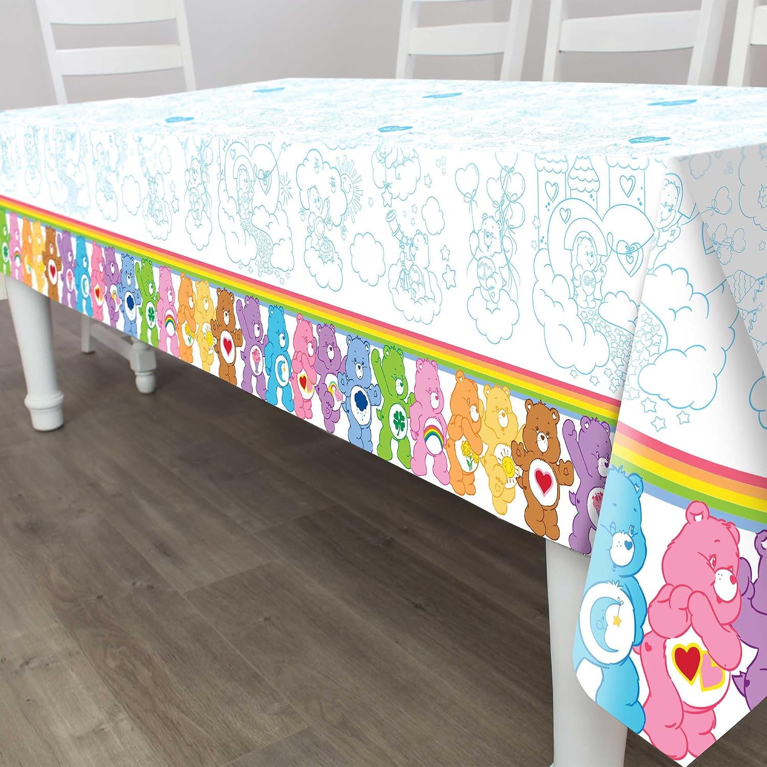 Care Bears Deluxe Party Pack (for 24 Guests)- Plates, Napkins, Bottle Labels, Favorboxes, and more. Great for Nostalgic Birthdays, Baby Shower, Gender Reveal Party, and 1st Birthdays.