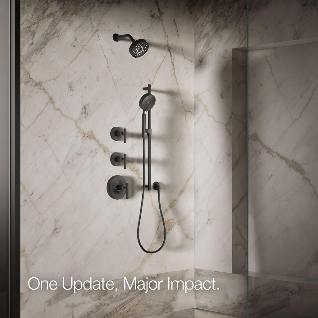 Kohler 22170-BL Purist® Three-function showerhead, 2.5 gpm, Matte Black