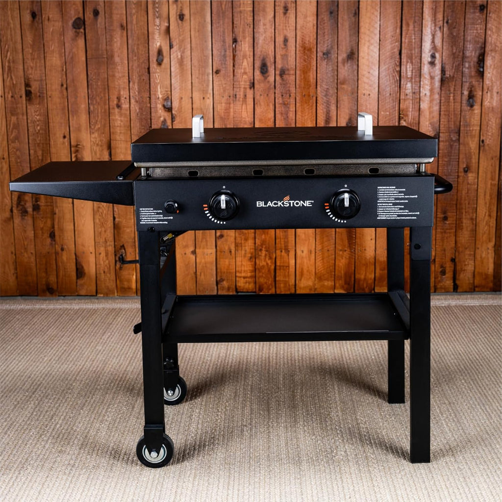 Blackstone 1517 28' Omnivore Griddle with Hard Cover, Powder Coated Steel, Black