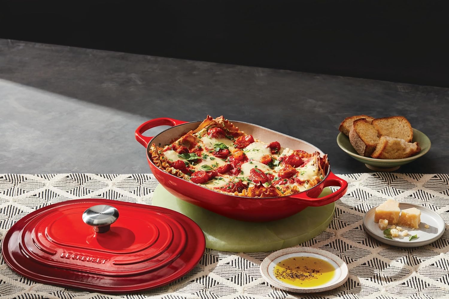 Le Creuset Enameled Cast Iron Signature Oval Casserole, 3.75 qt., Peche