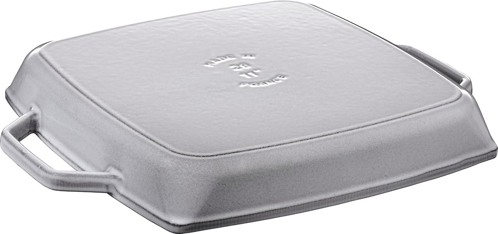 STAUB Square Grill Pan, 33 cm, Graphite Grey