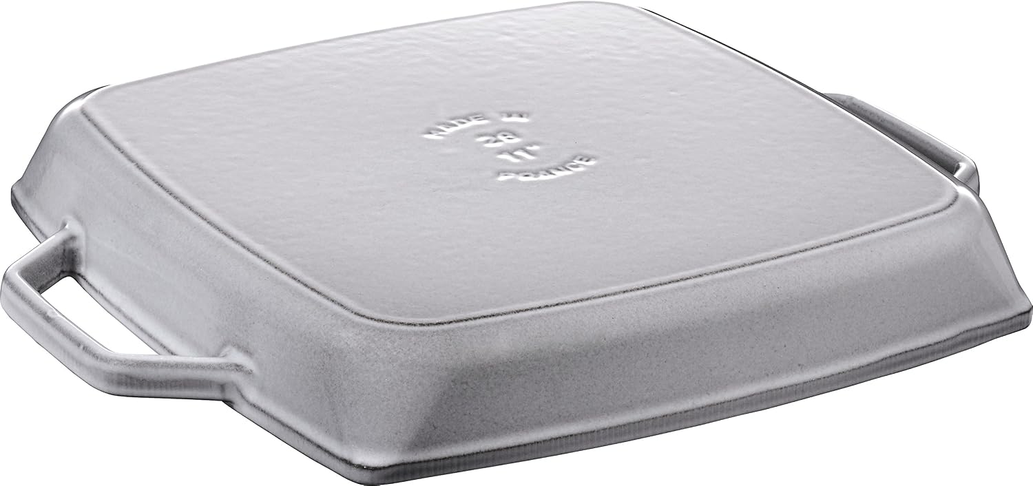 STAUB Square Grill Pan, 33 cm, Graphite Grey
