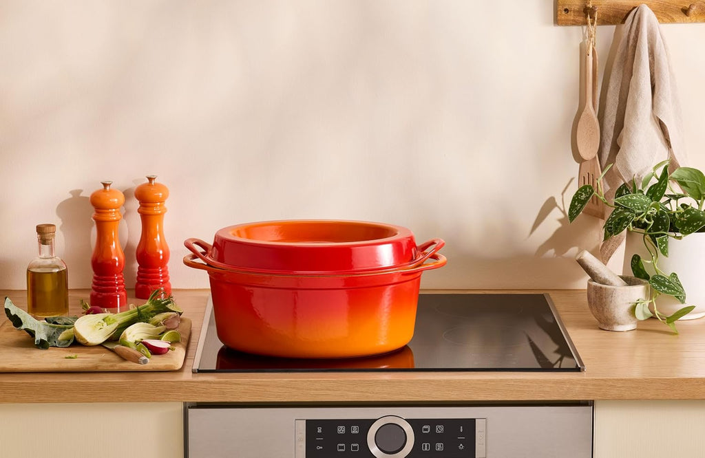 Le Creuset Enameled Cast Iron Traditional Oval Doufeu, 7.25 qt., Oyster