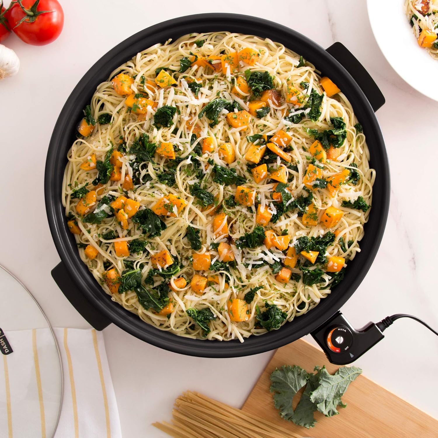 Dash 14' Electric Skillet, 20 Cup + 1500W 20'x10.5' Griddle with Nonstick Surfaces, Recipe Books