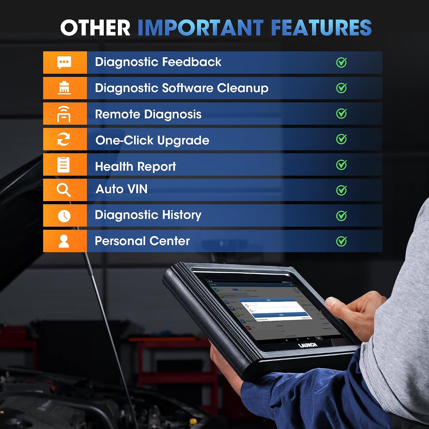 Launch X431 PADIII Scan Tool Global Ver. (Upgraded of X431 V+, X431 PROS) 50+ Reset OE-Level Bi-Directional All System Diagnostic Tool, Free Update