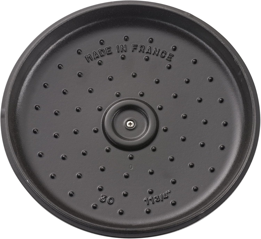 Staub Cast Iron Braiser, Dutch Oven, 3.5-quart, serves 3-4, Made in France, Matte Black