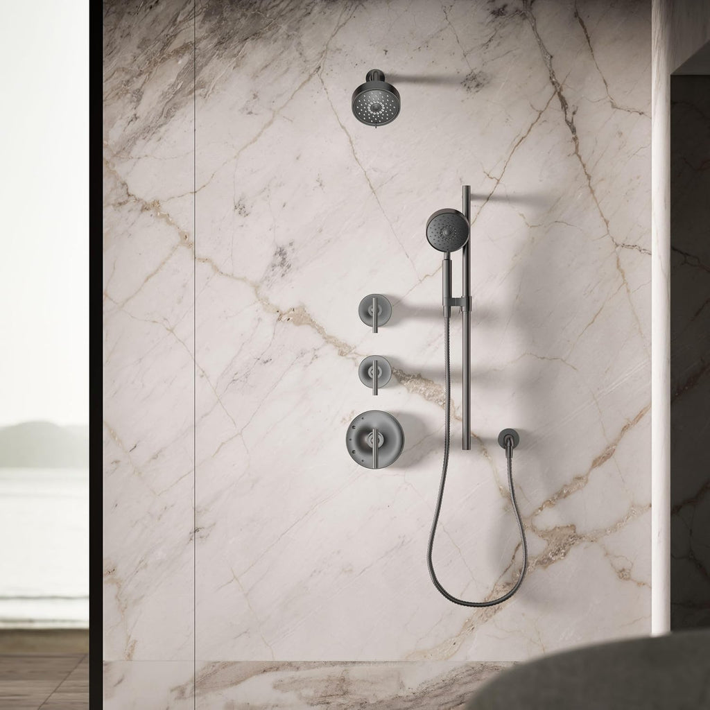 Kohler 22170-BGP Purist® Three-function showerhead, 2.5 gpm, Vibrant Brushed Graphite