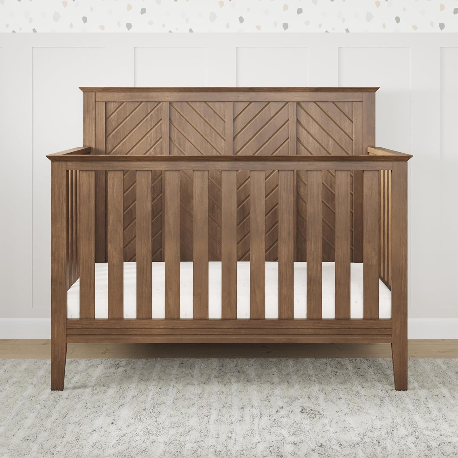 Child Craft Atwood Design 4-in-1 Convertible Baby Crib Nursery Furniture Set, Baby Bed, 3 Drawer Dresser and Chest Drawer, for Babies, Toddlers and Kids Bedroom (3 Piece - Cocoa Bean Brown)