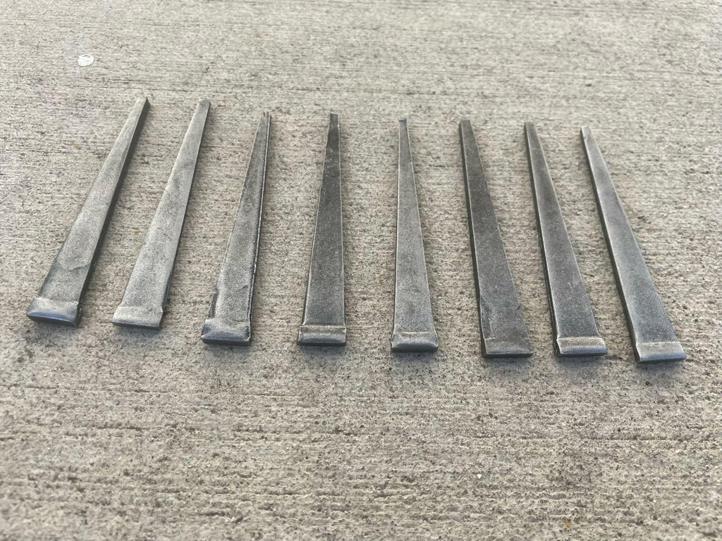 Sandbaggy 3 inch (10D) Square Cut Masonry Nails for Concrete, Brick, Mortar - 1/2' Wide Flat Heads - Construction, Cement, Brick Walls (9500)