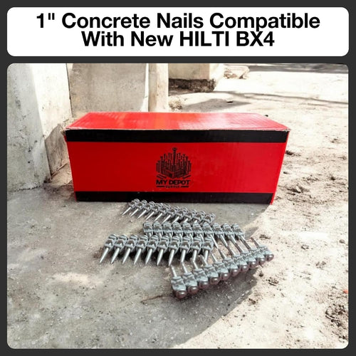 1'' Concrete Nails For Hilti BX4-1,000 X-C B4 MX Concrete Nails Compatible