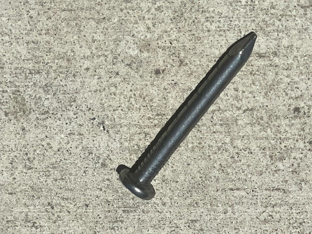 Sandbaggy 1-1/2' Joist Hanger Nails (appx. 150 nails/lb) - Barbed Shank, 9 Gauge Steel, 5/16' Diameter Round Head - 4d Nail (200, Pounds)