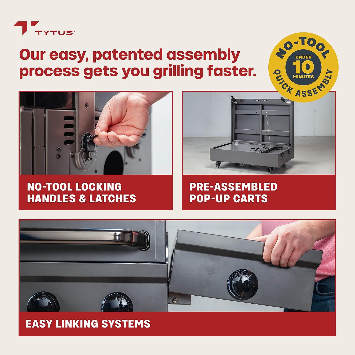 TYTUS Tabletop Electric Grill & Griddle Combo with 318 Sq. In Cooking Area, Dual-Sided Aluminum Plates, up to 500F, LCD Display with 2 Temp Probes