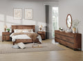 WAMPAT Dresser and Nightstand Set of 3, 94.5 Inches Dresser with 6 Drawers, 2 Nightstand with Drawer and Cabinet for Bedroom, Bedroom Furniture Set, Brown