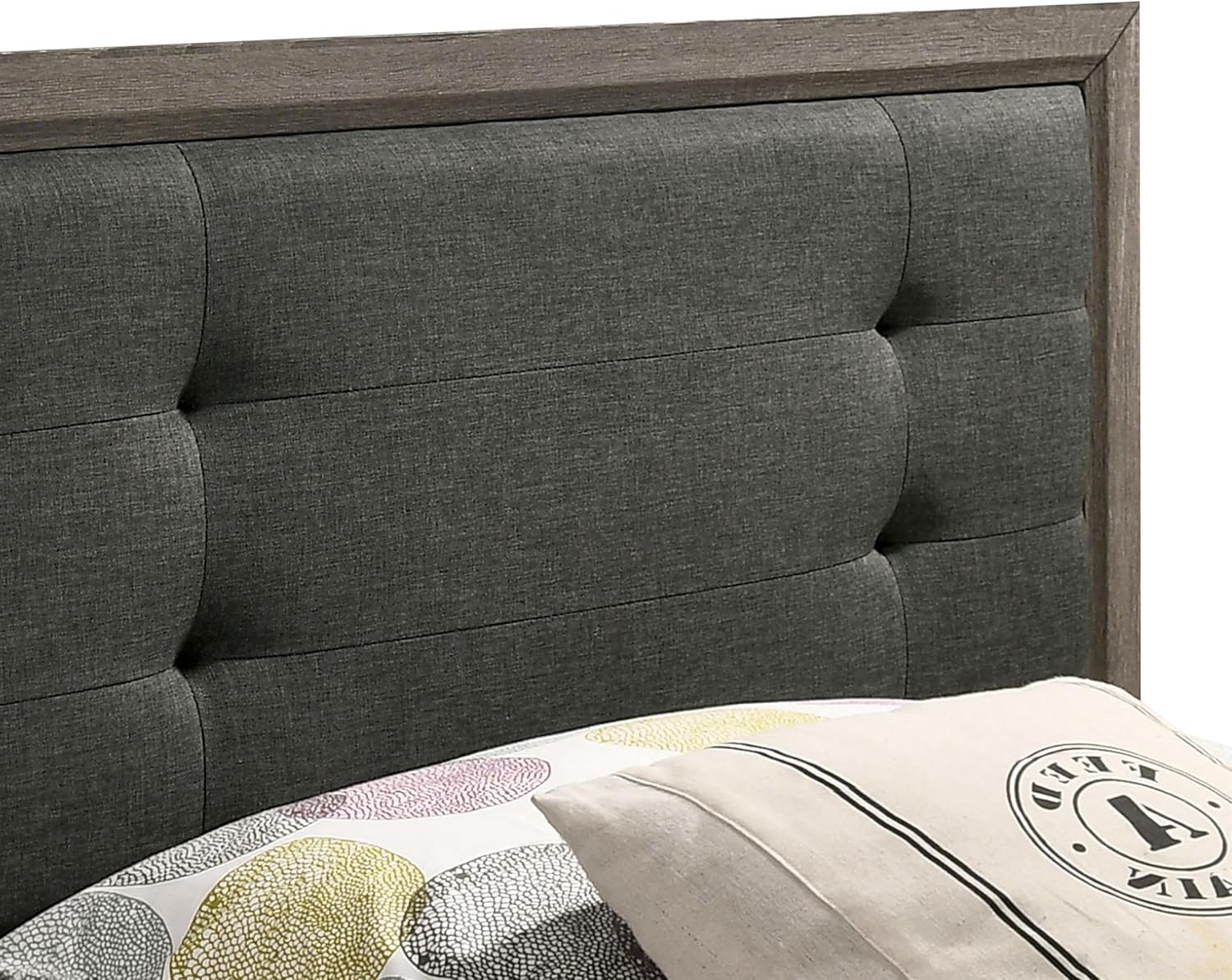Furniture of America Livorn 3-Piece Gray Wood Bedroom Set - Twin + 2 Nightstands