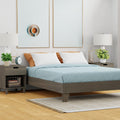 eLuxurySupply Wooden Platform Bed Frame California King Size, Black - Low Profile, No Box Spring Needed, Easy Assembly, Wooden Modern Minimalist Style