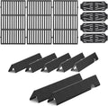 Grill Parts for Weber Genesis II/LX 400 Series (4 Burner) – 18 3/4' Grill Grates, 17 1/8' Flavorizer Bars & Heat Deflectors, Fits GS4 Genesis II E/S-410 E/S-415 E/S-435 E/S-440, Replaces 66033 66089