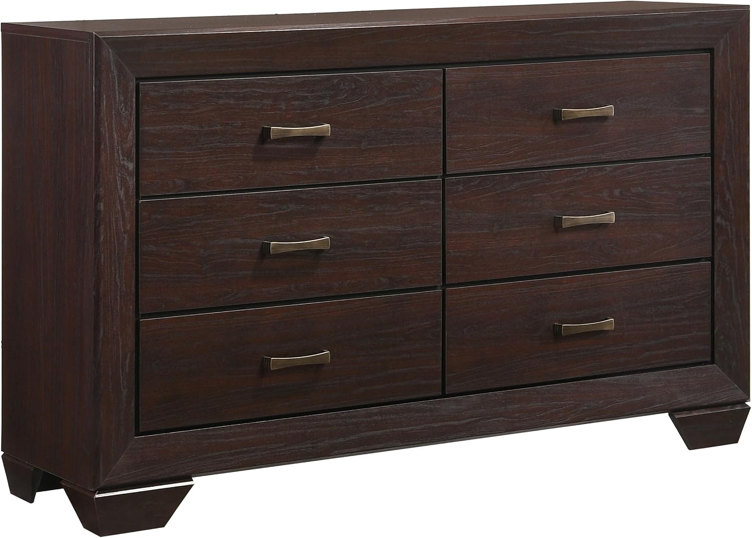 Coaster Home Furnishings Kauffman Transitional 5-Piece Bedroom Set Eastern King Size Storage Panel Bed Frame 54-inch Headboard Dark Cocoa 204390KE-S5