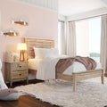 Grain Wood Furniture Greenport Solid Wood Platform Bed, Twin Size, Brushed Driftwood